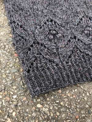 Strikkekit - uld tweed, merino mohair og 6 knapper